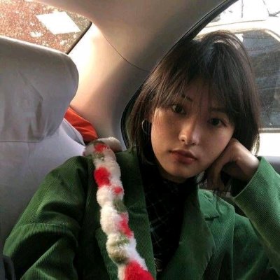 短发女孩微信头像图片