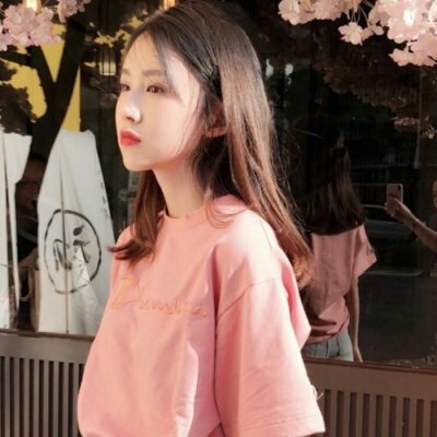 少女软妹头像粉色