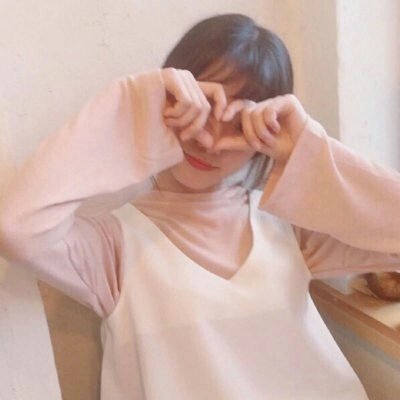 少女软妹头像粉色