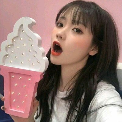 少女软妹头像粉色