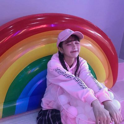 少女软妹头像粉色