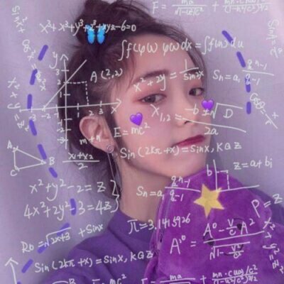 闺蜜酷一对头像数学公式