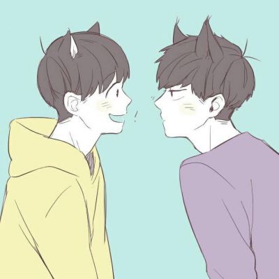 动漫男生一攻一受头像