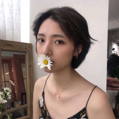 短发女孩微信头像图片