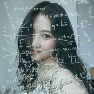 闺蜜酷一对头像数学公式