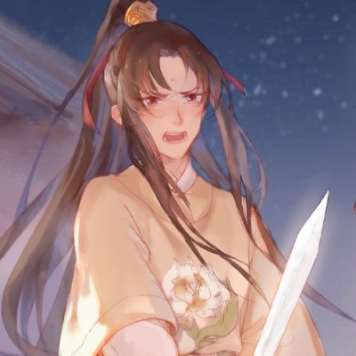 动漫情头一对两张魔道祖师高清图片