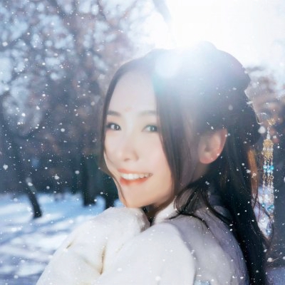 冬天唯美阳光女生头像图片
