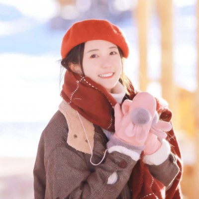 冬天唯美阳光女生头像图片