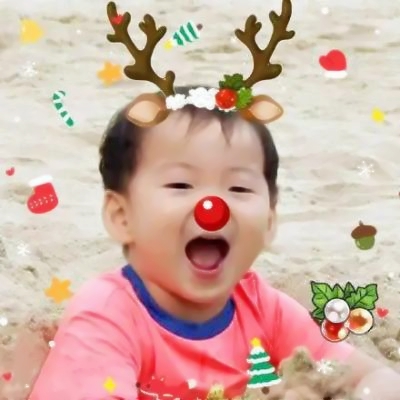 微信最近很火的圣诞帽头像