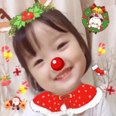 微信最近很火的圣诞帽头像