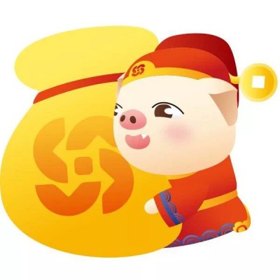 可爱财神猪头像高清图片