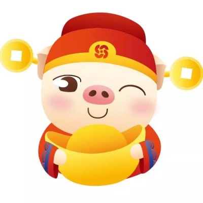 可爱财神猪头像高清图片