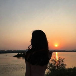 高清情侣背影侧脸头像