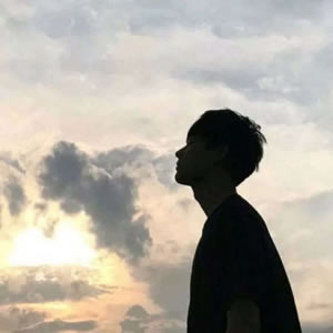 高清情侣背影侧脸头像