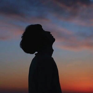 高清情侣背影侧脸头像