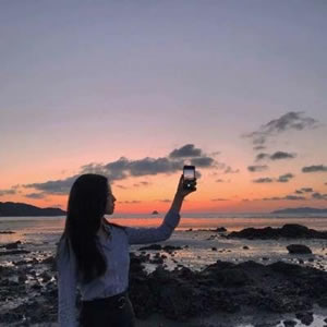 高清情侣背影侧脸头像