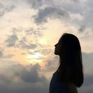 高清情侣背影侧脸头像