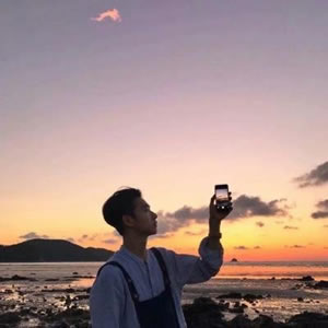 高清情侣背影侧脸头像