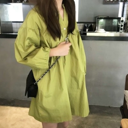 高清绿色头像女生图片