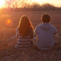 治愈系情侣照片背影头像