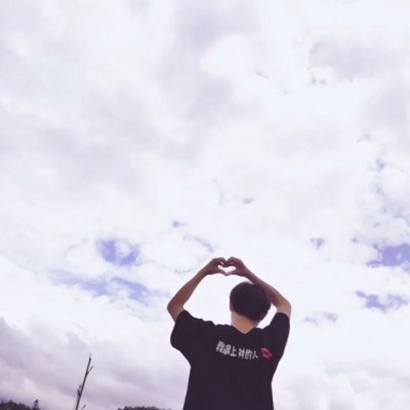 高颜值一男一女情侣背影头像