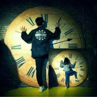 高颜值一男一女情侣背影头像