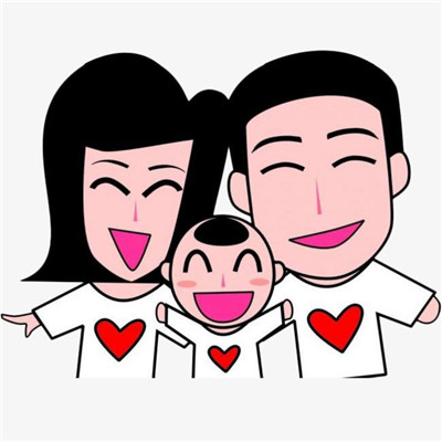 一家三口卡通头像