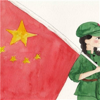 五星红旗微信头像