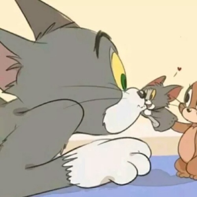 猫鼠情头一左一右图片