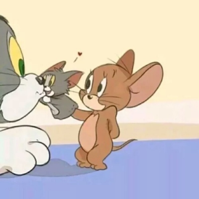 猫鼠情头一左一右图片