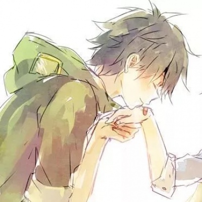 超甜亲吻手动漫情头高清图片