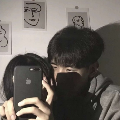 2025戴口罩的情侣头像一左一右图片