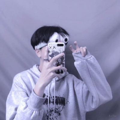 微信手机挡脸男头