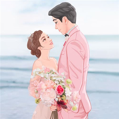 美女帅哥亲吻头像图片