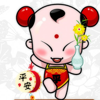 可爱财源滚滚喜庆头像图片