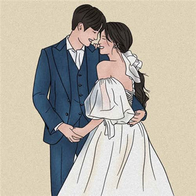 美女帅哥亲吻头像图片