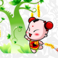 可爱财源滚滚喜庆头像图片
