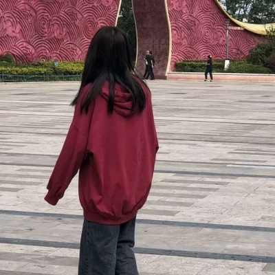 跨年头像女红色系高清图片