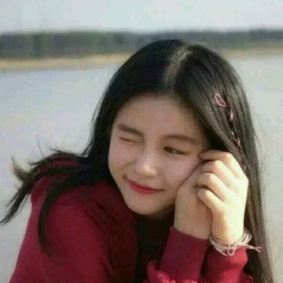 跨年头像女红色系高清图片