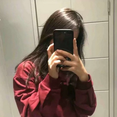 跨年头像女红色系高清图片