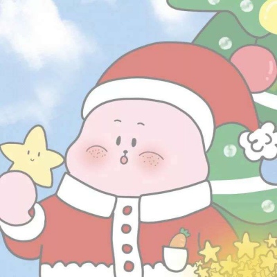 圣诞情侣卡通可爱头像图片