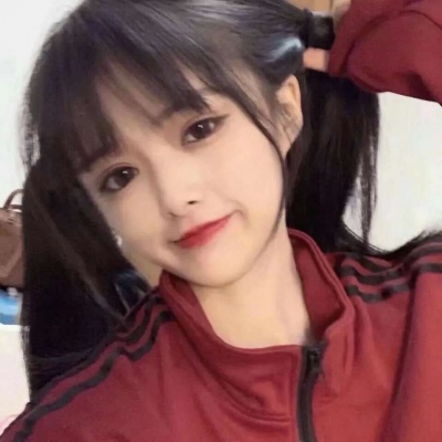 女生头像新年红色系真人