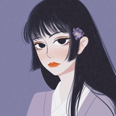 手绘成熟女人高清微信头像