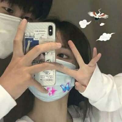 微信甜蜜一对两张真人情侣头像