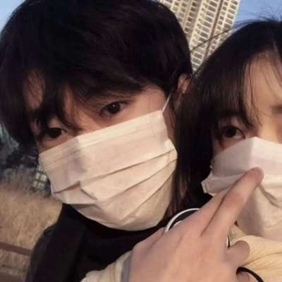 微信专属高清一左一右真人情侣头像