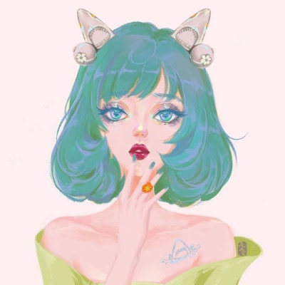 御姐范手绘微信头像女
