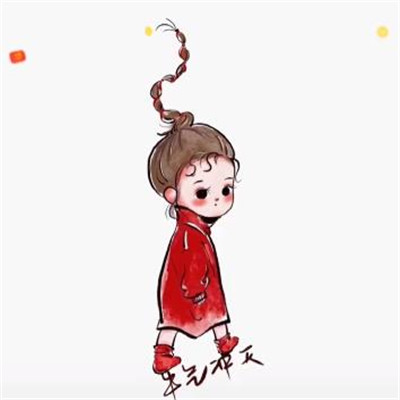 2025情侣头像喜庆卡通一男一女图片