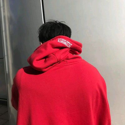 红色系高清真人男生超酷头像