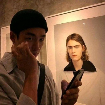 痞帅男生真人高清微信头像