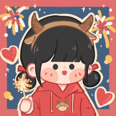 高质头像女生动漫新年图片